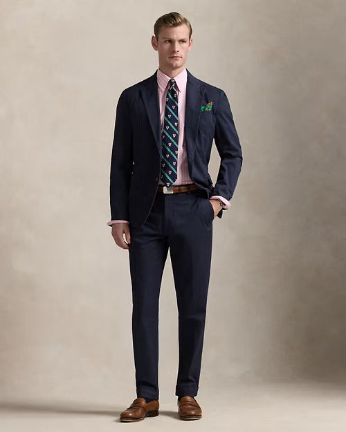 Ralph Lauren Custom Fit Striped Pinpoint Oxford Shirt