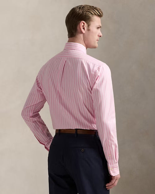 Ralph Lauren Custom Fit Striped Pinpoint Oxford Shirt