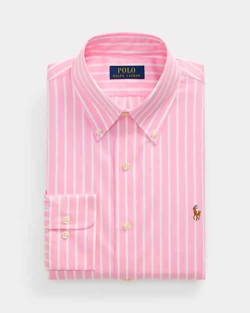 Ralph Lauren Custom Fit Striped Pinpoint Oxford Shirt