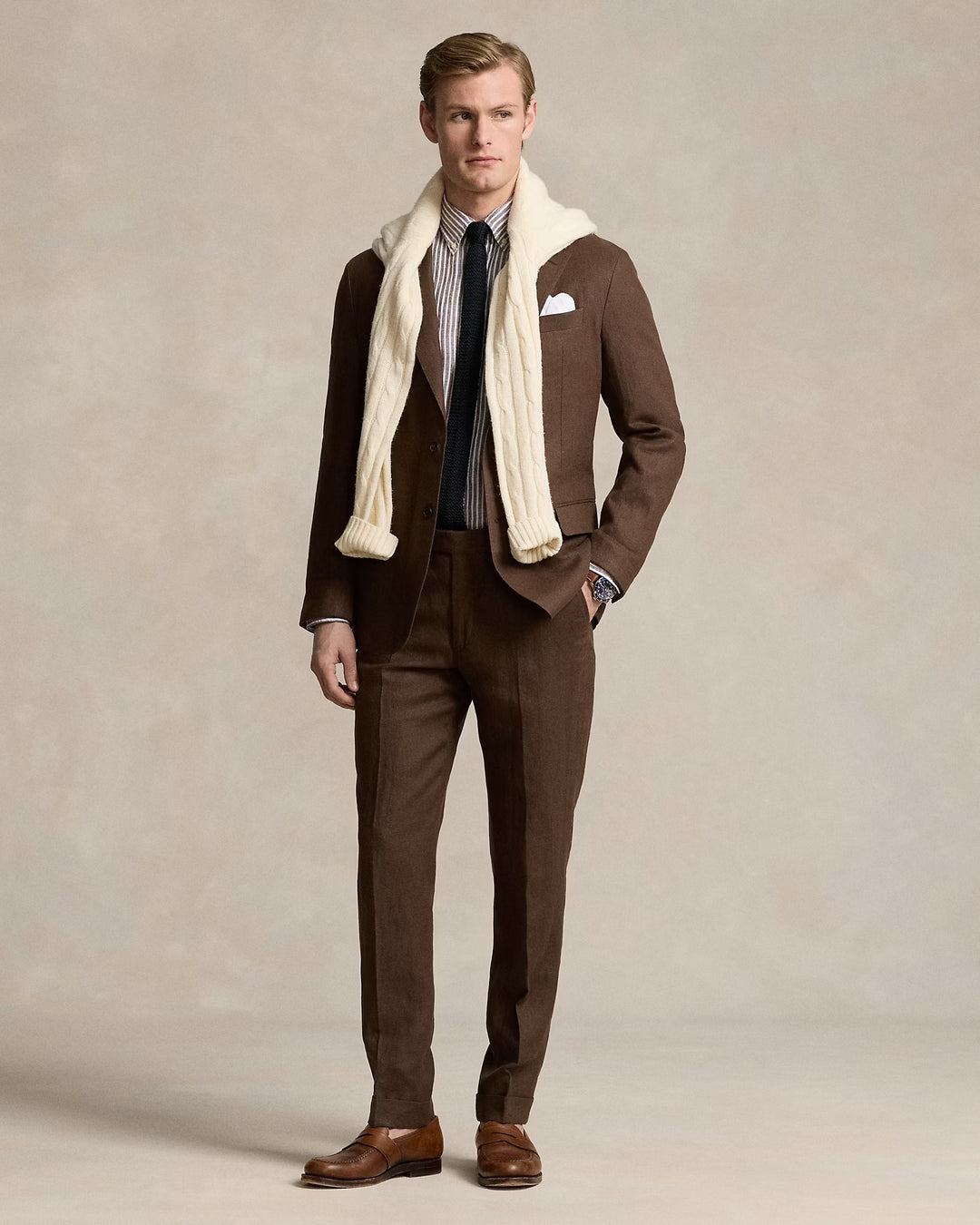 Ralph Lauren Polo Soft Tailored Linen Suit Jacket
