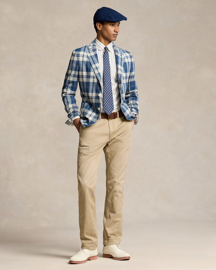Ralph Lauren Polo Soft Tailored Plaid Suit Jacket