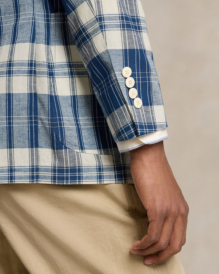 Ralph Lauren Polo Soft Tailored Plaid Suit Jacket