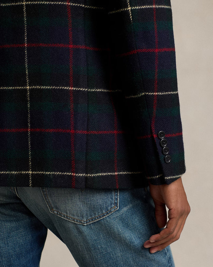 Ralph Lauren Polo Tailored Plaid Wool Suit Jacket