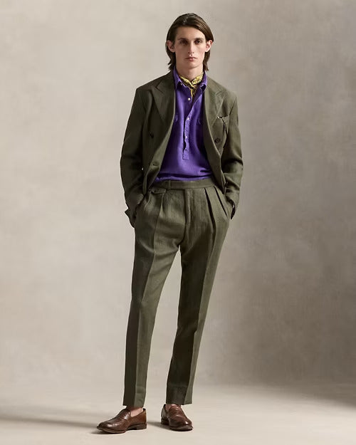 Ralph Lauren Linen Dobby Suit Trouser