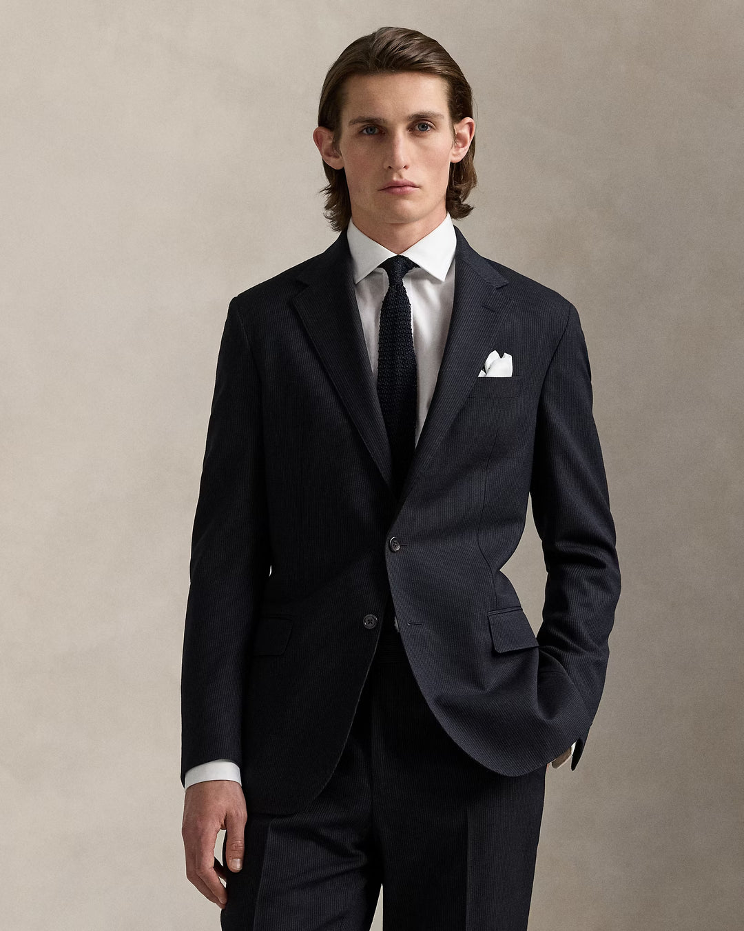 Ralph Lauren Polo Tailored Pinstripe Wool-Cotton Suit