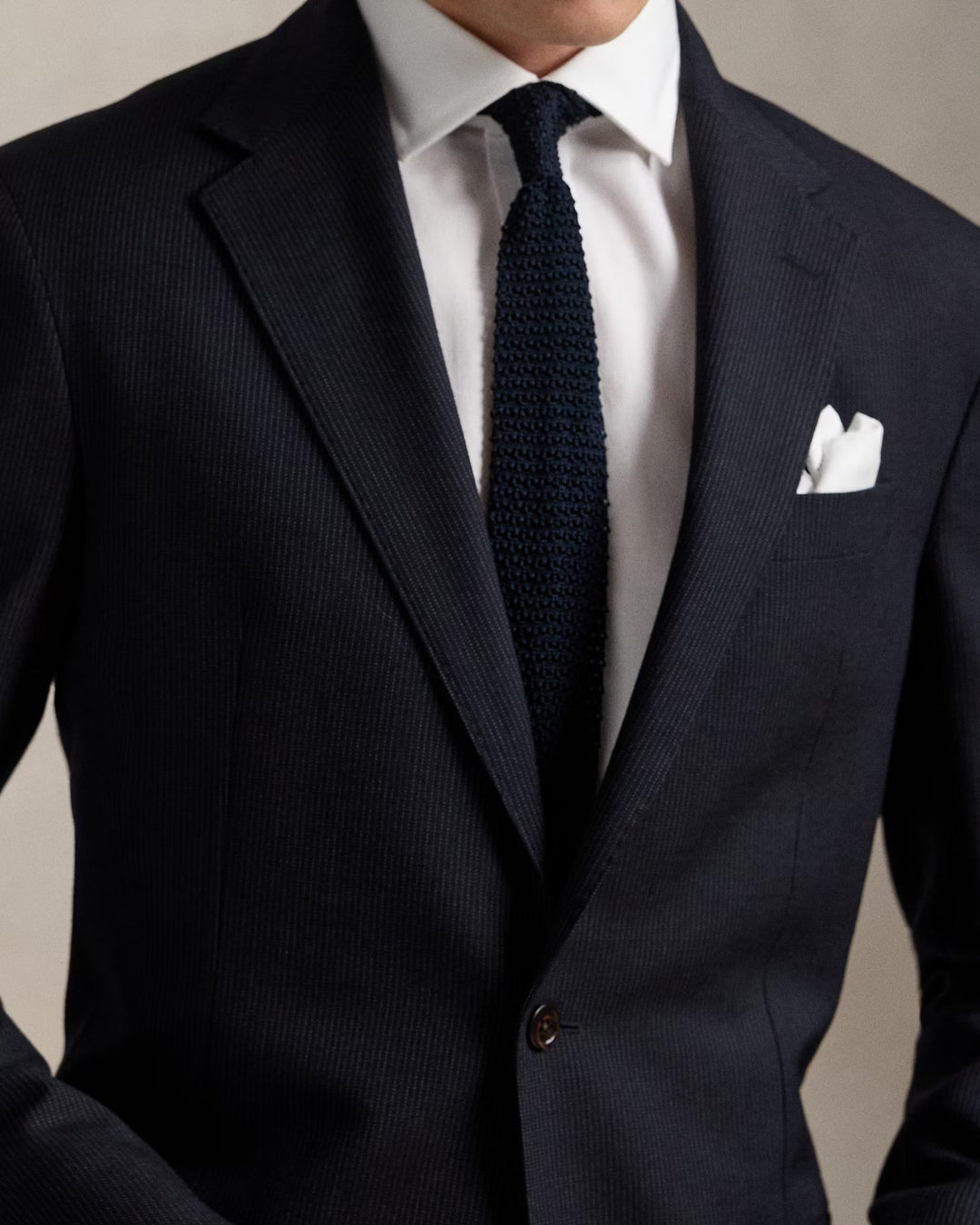 Ralph Lauren Polo Tailored Pinstripe Wool-Cotton Suit