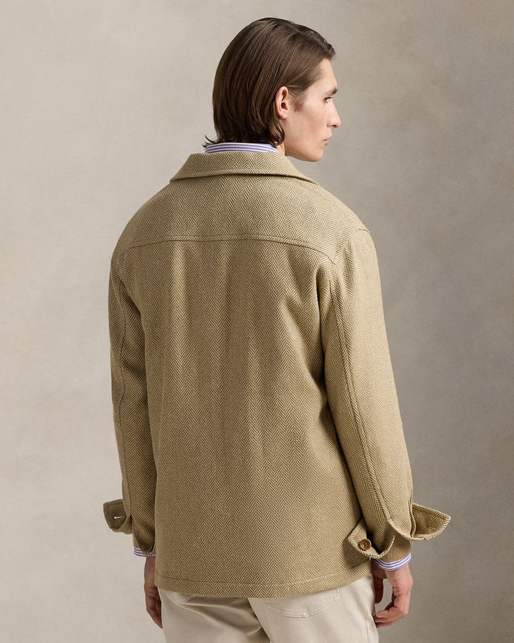 Ralph Lauren Tailored Silk Herringbone Jacket
