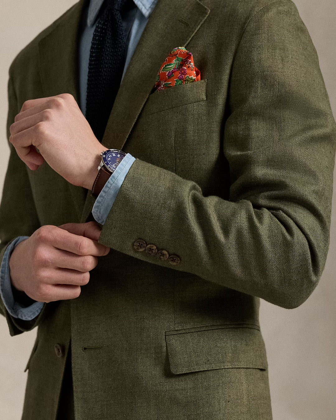 Ralph Lauren Polo Soft Tailored Herringbone Suit