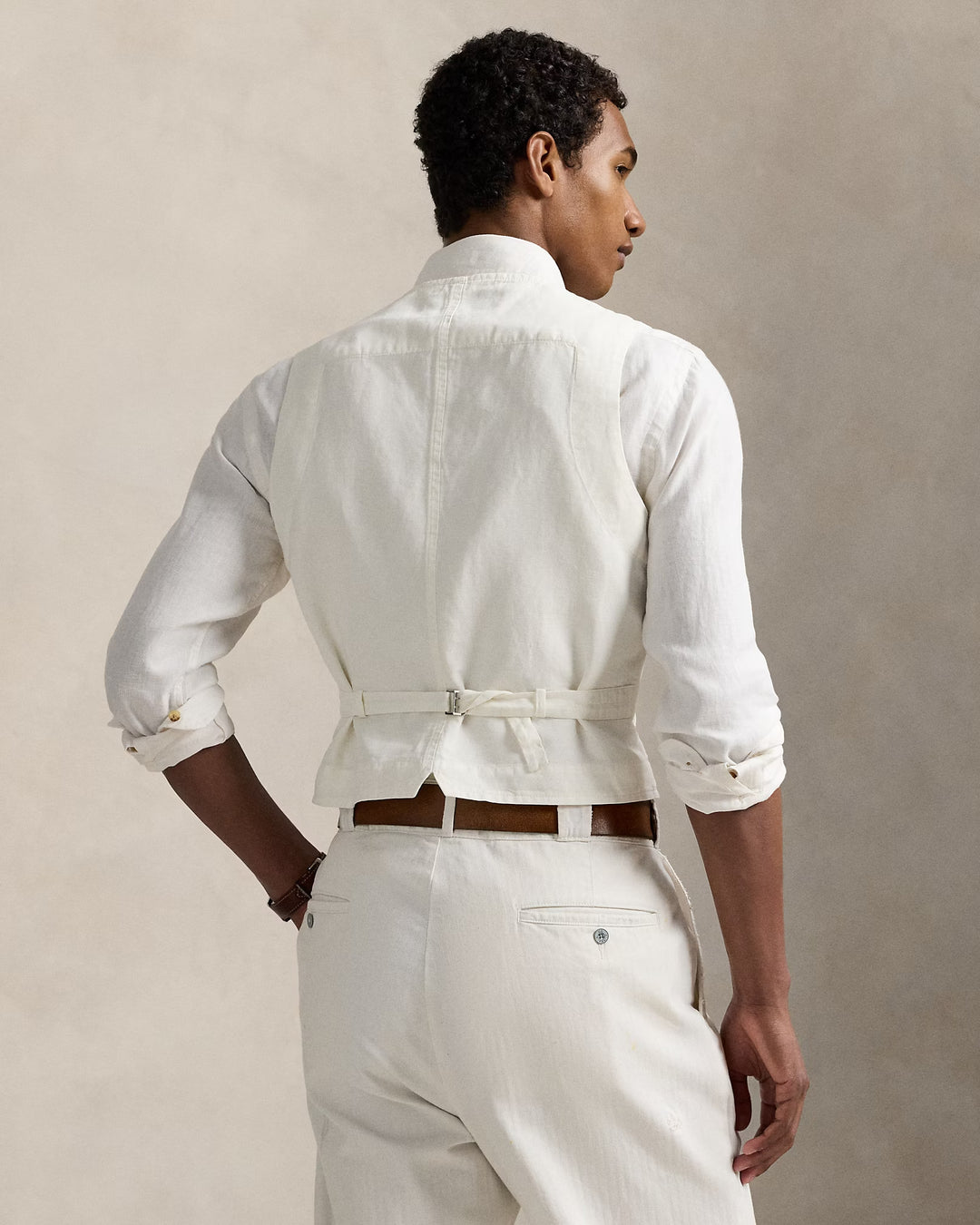 Ralph Lauren Slub Cotton-Linen Twill Vest