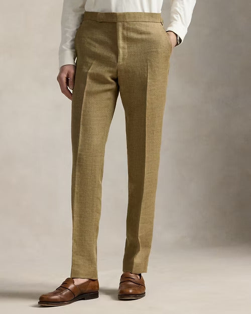 Ralph Lauren Linen-Silk Suit Trouser