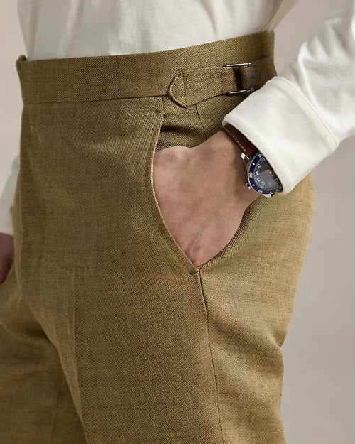 Ralph Lauren Linen-Silk Suit Trouser