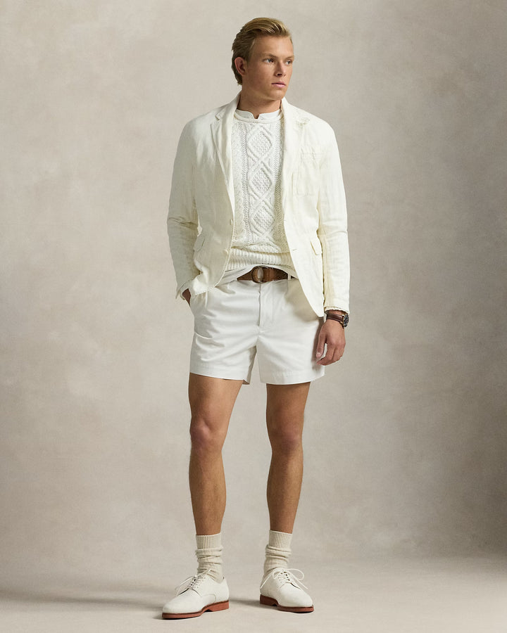 Ralph Lauren Tailored Slub Cotton-Linen Suit Jacket