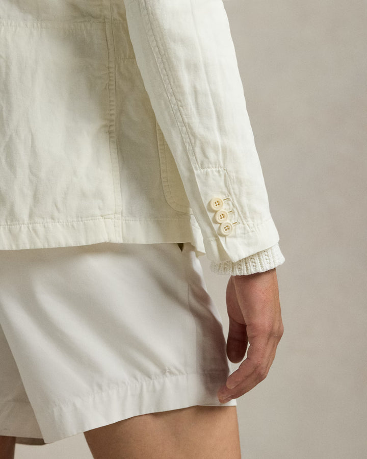 Ralph Lauren Tailored Slub Cotton-Linen Suit Jacket