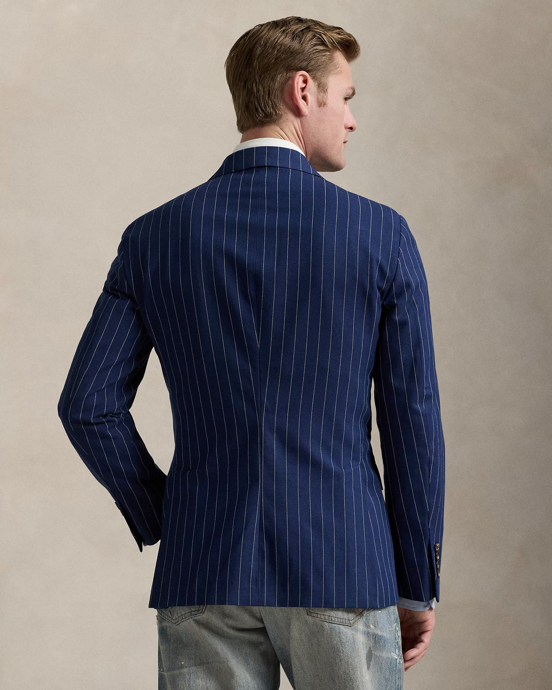Ralph Lauren Polo Tailored Rope-Stripe Suit Jacket