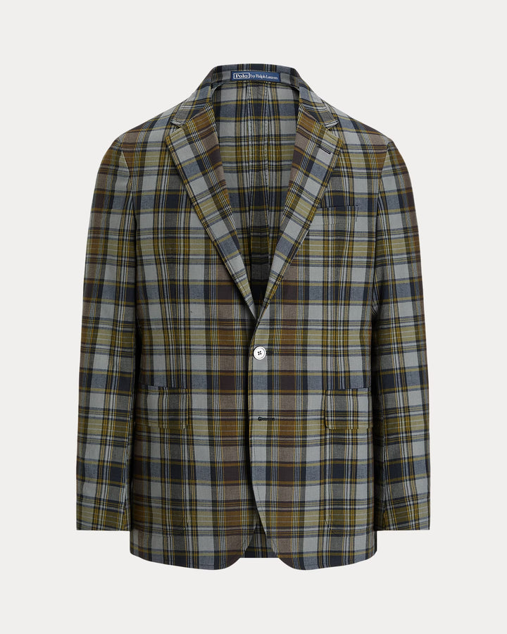 Ralph Lauren Polo Soft Modern Plaid Cotton Sport Coat