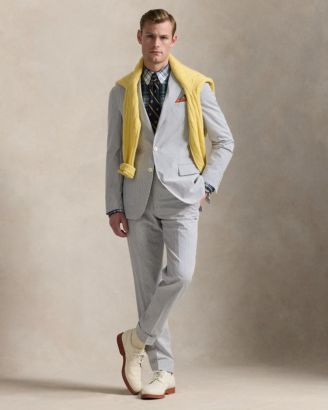 Ralph Lauren Polo Soft Tailored Seersucker Jacket