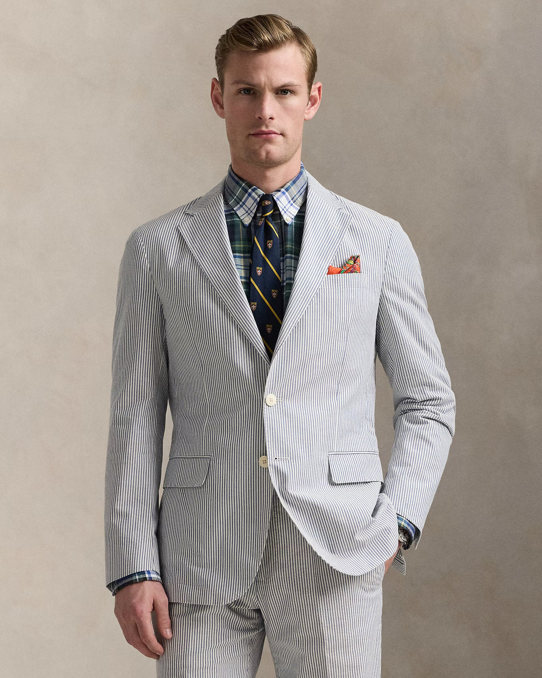 Ralph Lauren Polo Soft Tailored Seersucker Jacket