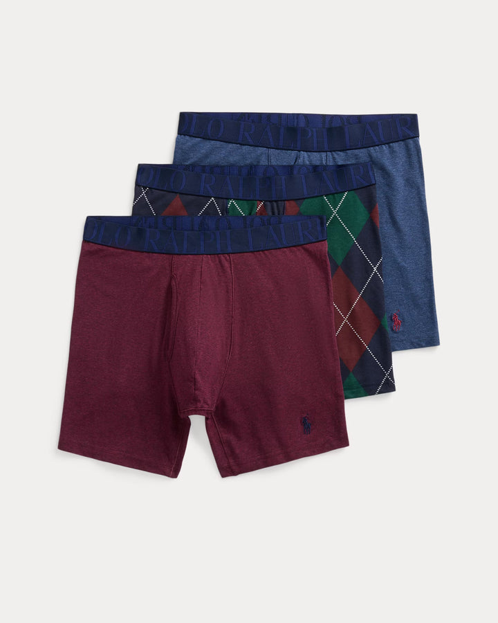 Ralph Lauren Stretch Cotton Boxer Brief 3-Pack
