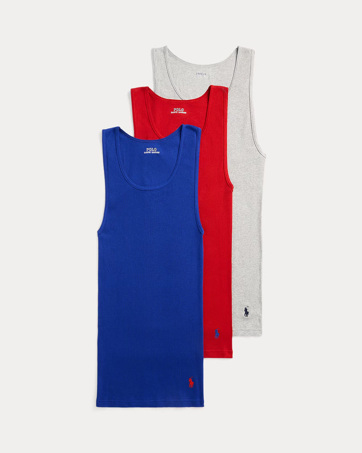 Ralph Lauren Classic Fit Wicking Tank 3-Pack