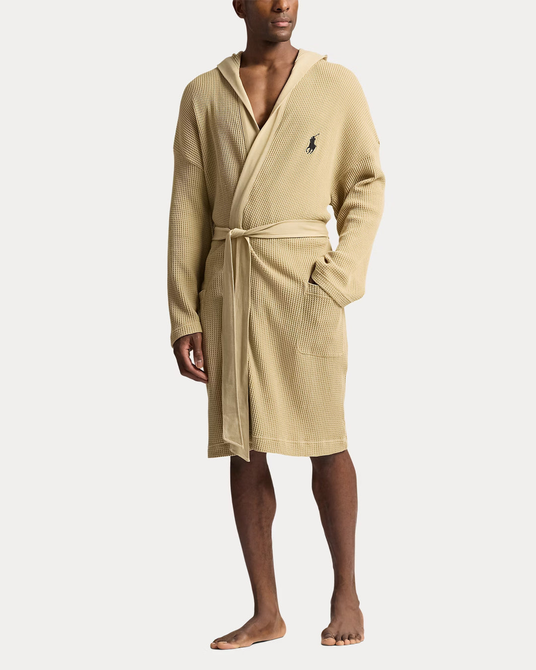 Ralph Lauren Thermal-Knit Hooded Robe
