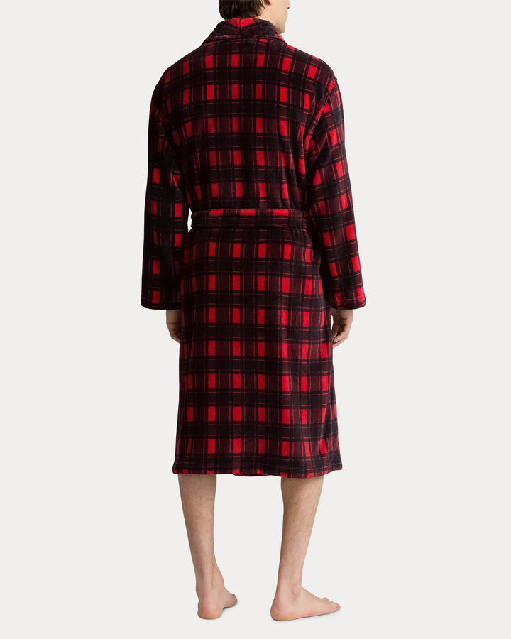 Ralph Lauren Plaid Plush Microfiber Robe