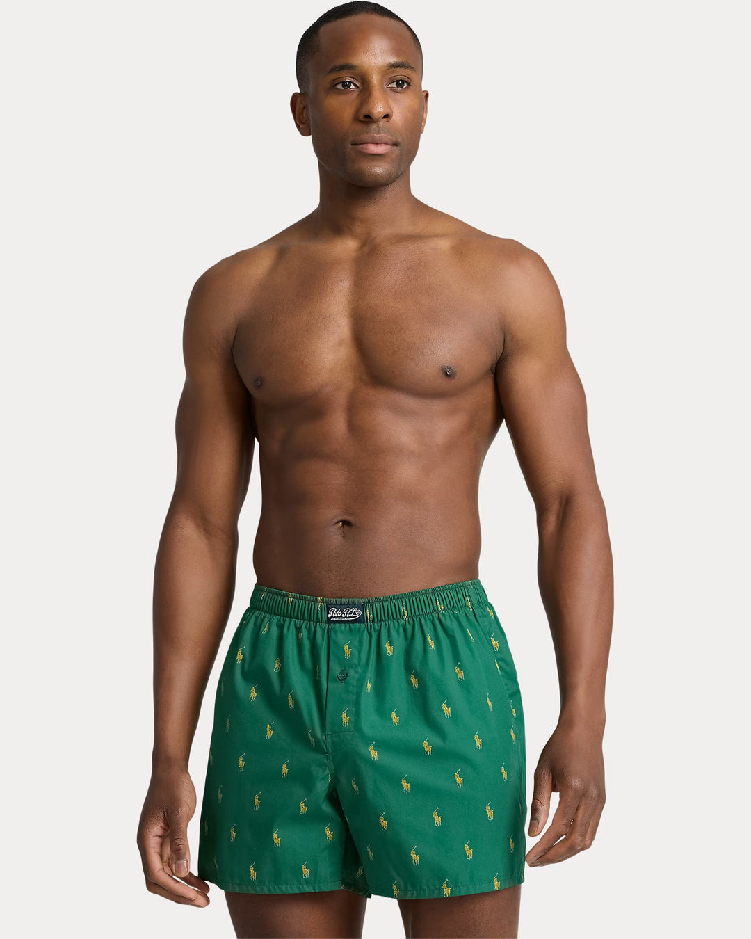 Ralph Lauren Classic Woven Cotton Allover Pony Boxer