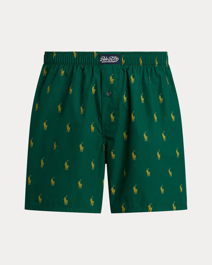 Ralph Lauren Classic Woven Cotton Allover Pony Boxer