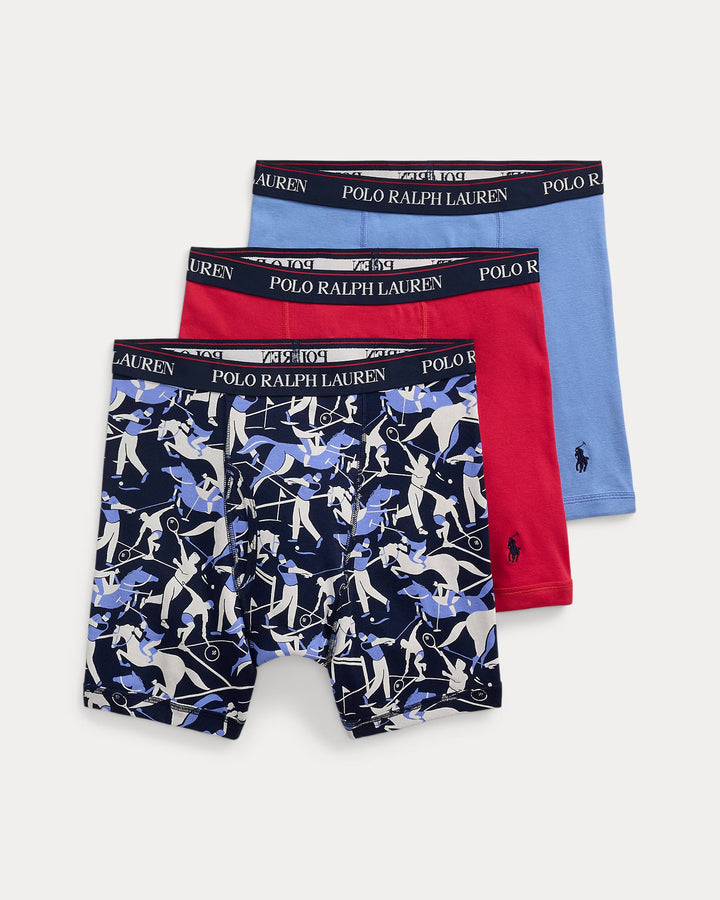 Ralph Lauren Cotton Wicking Boxer Brief 3-Pack