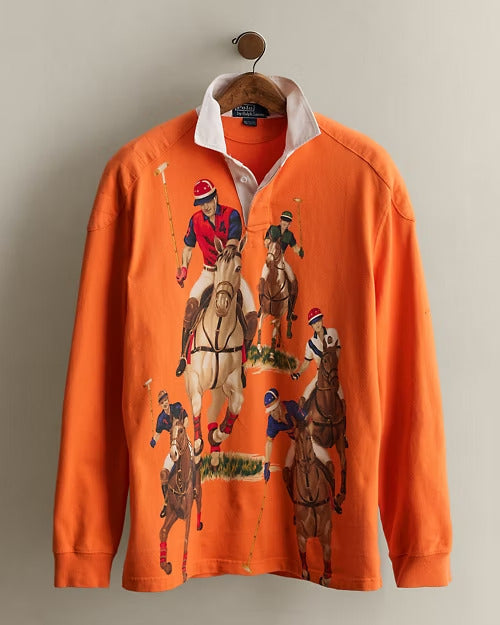 Ralph Lauren 2005 Five Horsemen Rugby Shirt - Size L