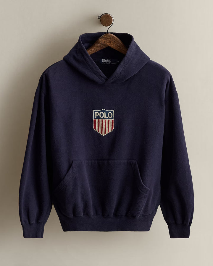 Ralph Lauren 1990 Polo Shield Hoodie - Size M