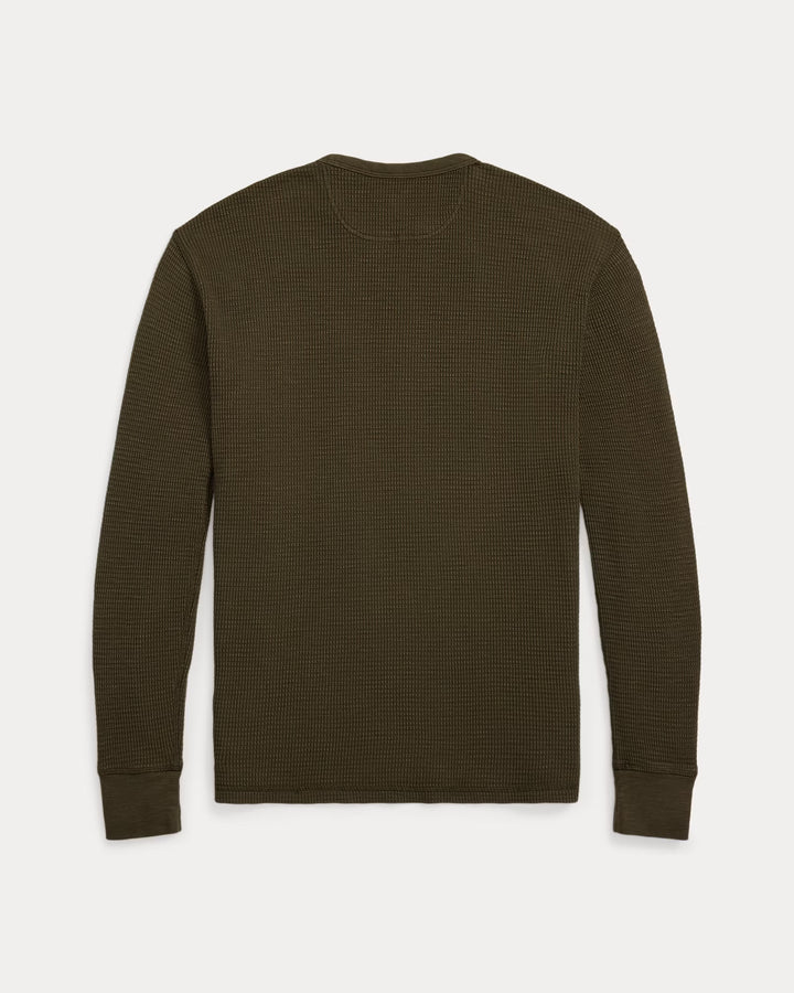 Ralph Lauren Garment-Dyed Waffle-Knit Crewneck