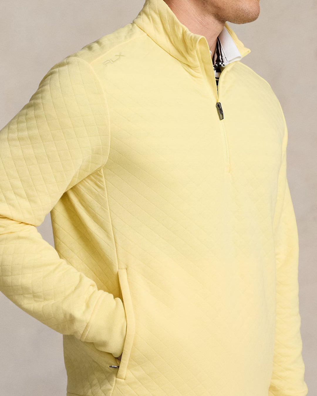 Ralph Lauren Classic Fit Quilted Double-Knit Pullover