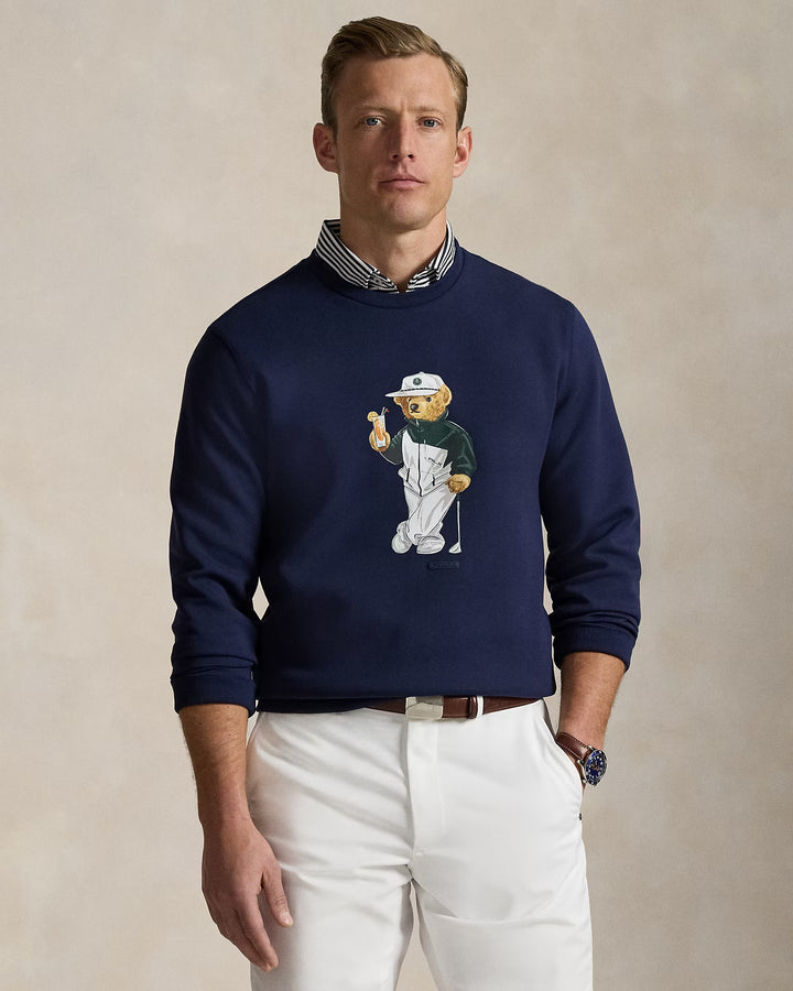 Ralph Lauren Classic Polo Bear Double-Knit Sweatshirt