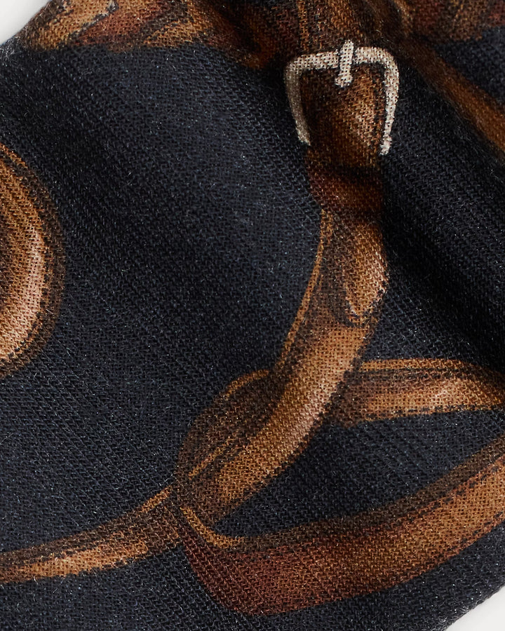Ralph Lauren Equestrian Cashmere-Silk Tie