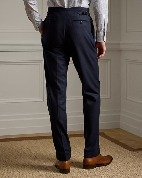 Ralph Lauren Gregory Hand-Tailored Flannel Trouser