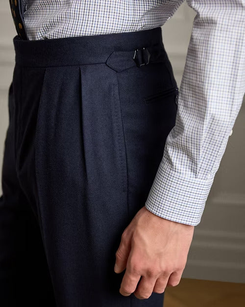 Ralph Lauren Gregory Hand-Tailored Flannel Trouser