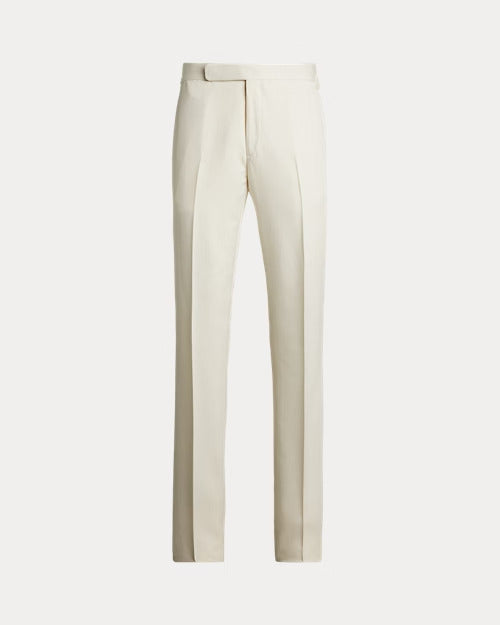 Ralph Lauren Gregory Hand-Tailored Silk Suit Trouser