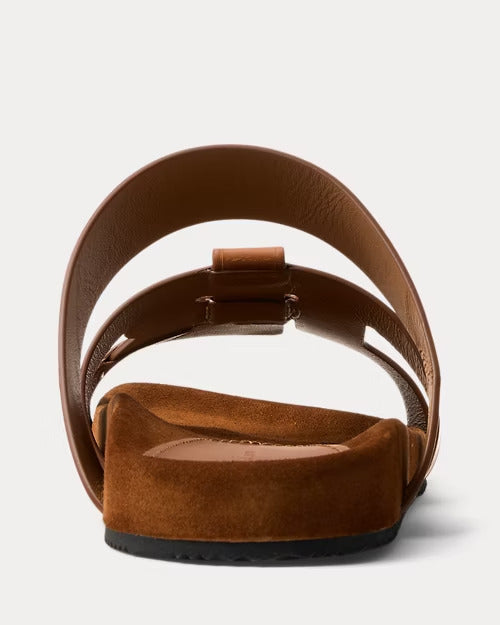 Ralph Lauren Fisher Calfskin Slide Sandal