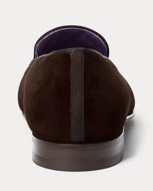 Ralph Lauren Alonzo Standing Horse Velvet Slipper