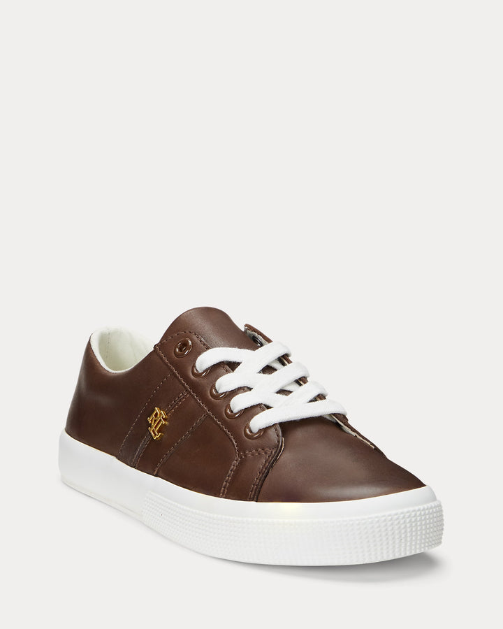 Ralph Lauren Janson II Burnished Leather Sneaker