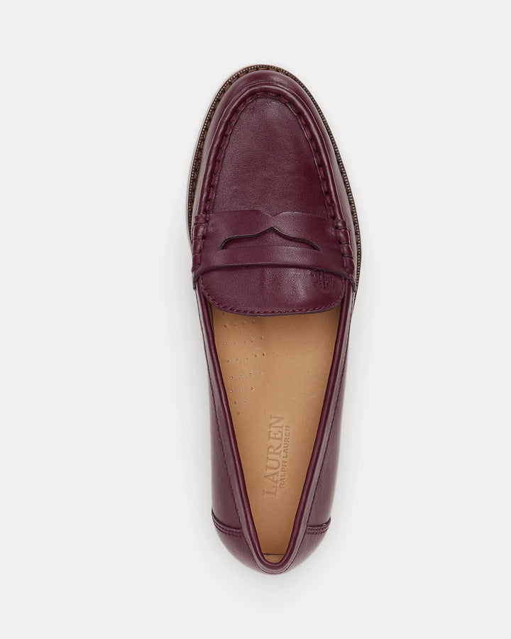 Ralph Lauren Wynnie Nappa Leather Loafer