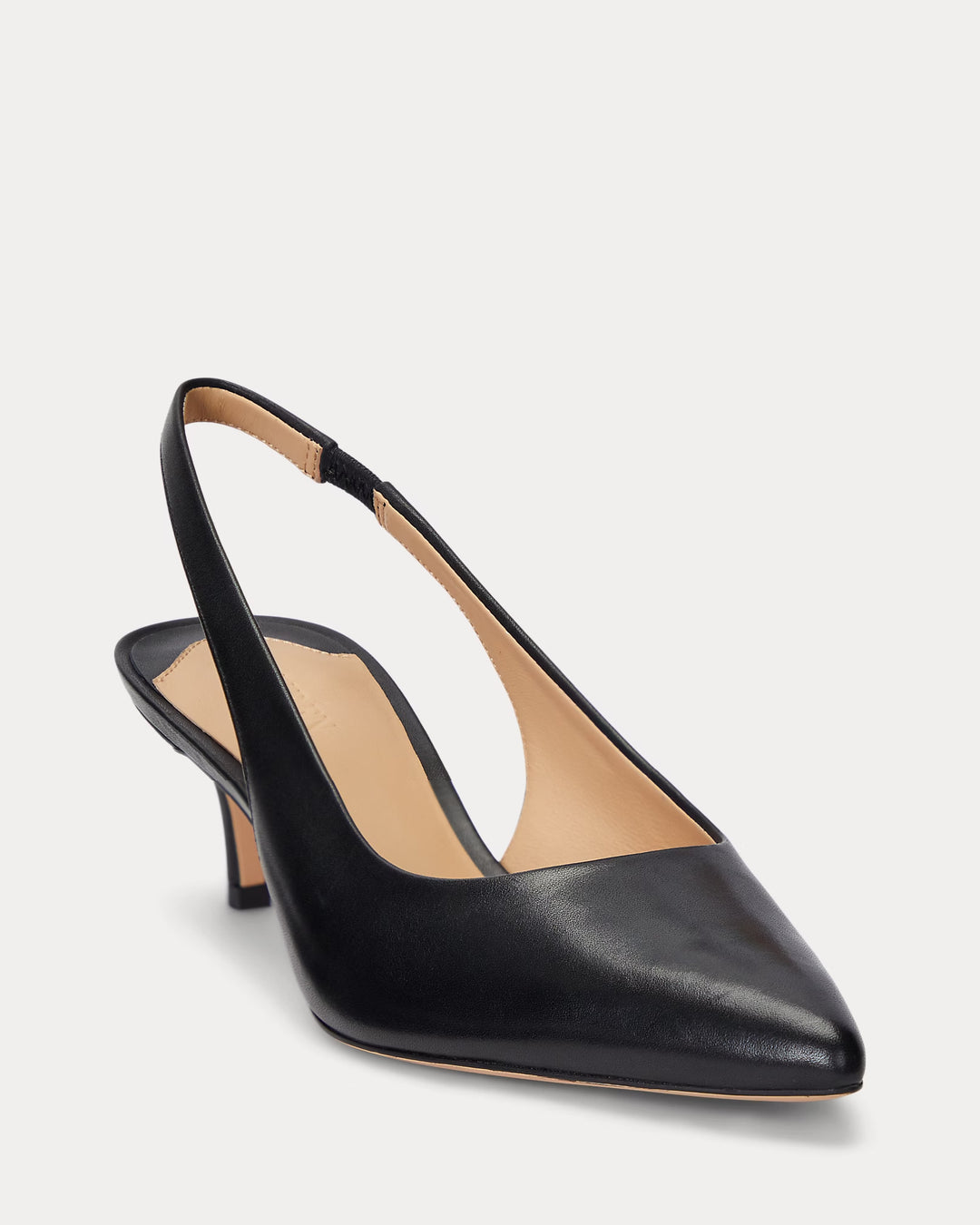 Ralph Lauren Lolah Burnished Leather Slingback Pump