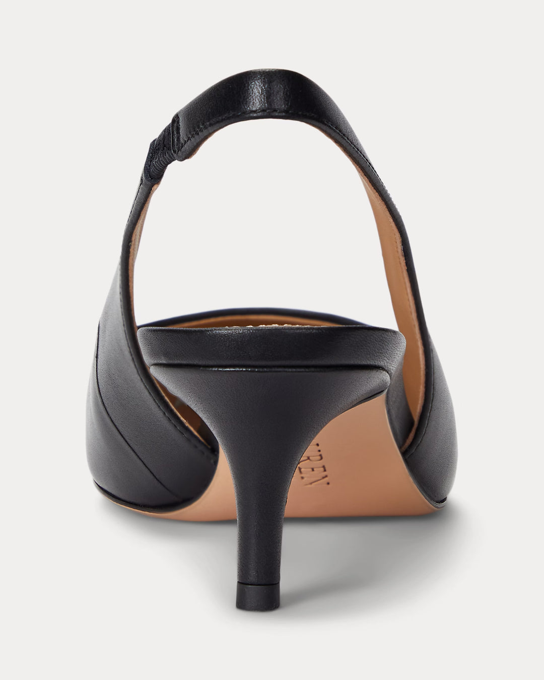 Ralph Lauren Lolah Burnished Leather Slingback Pump