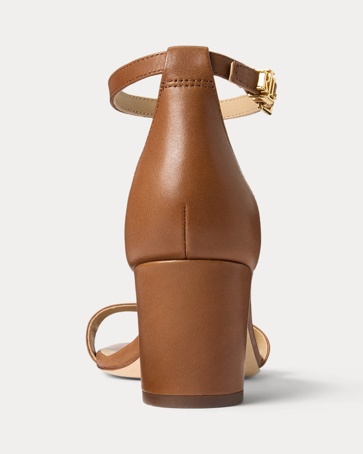 Ralph Lauren Logan Nappa Leather Sandal