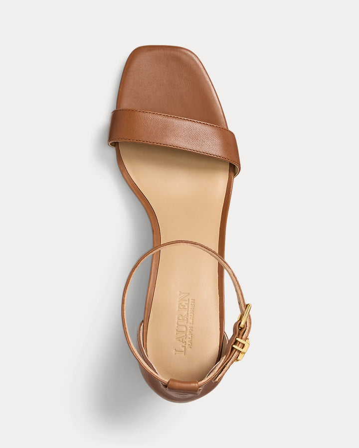 Ralph Lauren Logan Nappa Leather Sandal