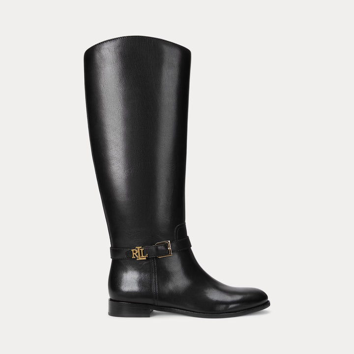 Ralph Lauren Brooke Burnished Leather Riding Boot