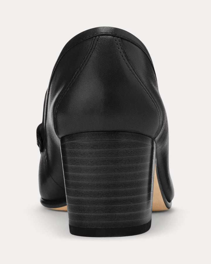 Ralph Lauren Winslet Burnished Leather Pump