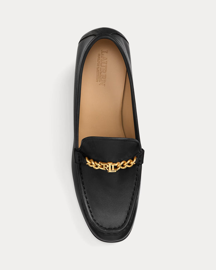 Ralph Lauren Winslet Burnished Leather Pump