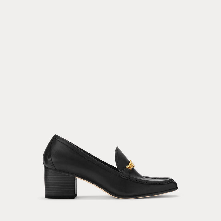 Ralph Lauren Winslet Burnished Leather Pump