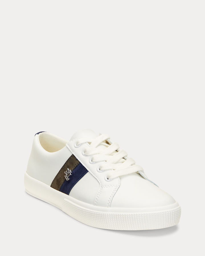 Ralph Lauren Janson II Leather & Suede Sneaker